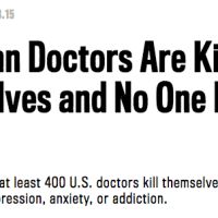American Doctors Are Killing Themselves and No One Is Talking About It--By Gabrielle Glaser via the Daily Beast